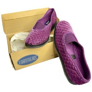 Foamtrends Quilted Waltz Purple Pull on Slipper Sz7W